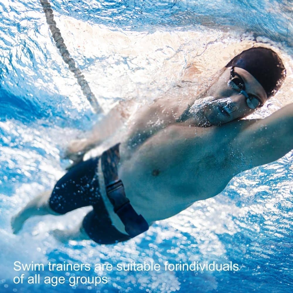 Adjustable Swim Training Belt for Adults and Children, 8-25 Feet, Compatible with Pools V1188-MS-325-0789