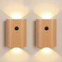 2-Pack LED Wall Lamp with Motion Sensor, Rechargeable, for Garden Fence Stairs and Patio V1188-MS-325-0790