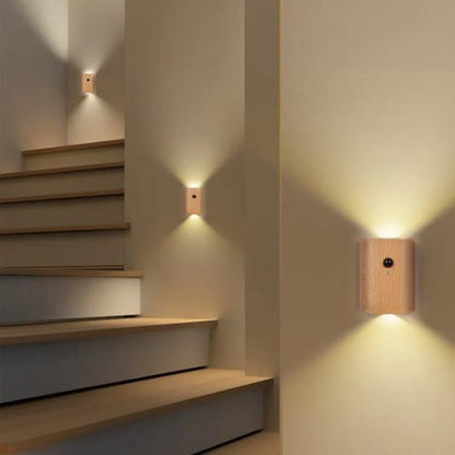 2-Pack LED Wall Lamp with Motion Sensor, Rechargeable, for Garden Fence Stairs and Patio V1188-MS-325-0790