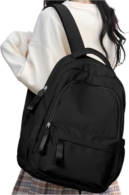 14-inch Waterproof Lightweight Laptop Backpack for School and University, Black V1188-MS-325-0794