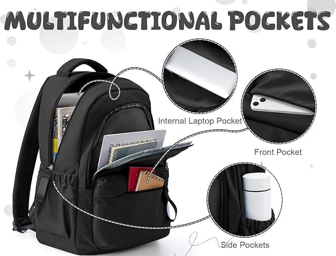 14-inch Waterproof Lightweight Laptop Backpack for School and University, Light Blue V1188-MS-325-0795