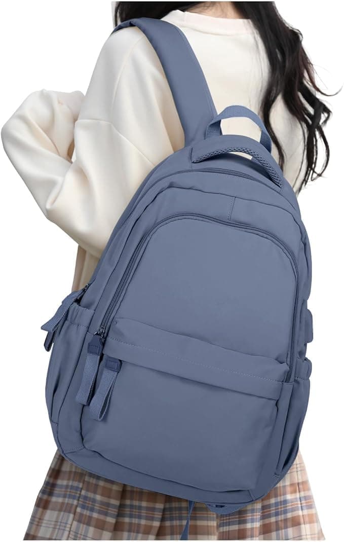 14-inch Laptop Backpack Waterproof Lightweight Daypack for School University, Dark Blue, Compatible with V1188-MS-325-0796
