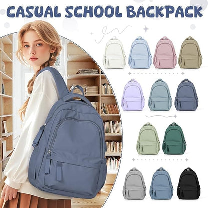 14-inch Laptop Backpack Waterproof Lightweight Daypack for School University, Dark Blue, Compatible with V1188-MS-325-0796