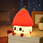 Strawberry LED Night Light USB Rechargeable Dimmable for Kids Baby Girls, Red, Silicone V1188-MS-325-0800