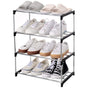 3-Tier Stackable Shoe Rack, Space Saving Storage for Shoes Bags and Accessories, 43 x 26 x 55cm V1188-MS-325-0811