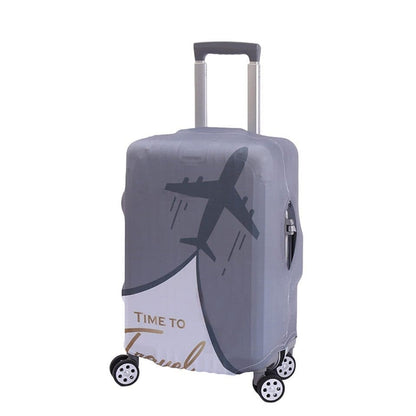 Elastic Suitcase Cover Travel Luggage Protective Cover Scratch Resistant, for Trolley Case, 22-24 inch, Gray V1188-MS-325-0813