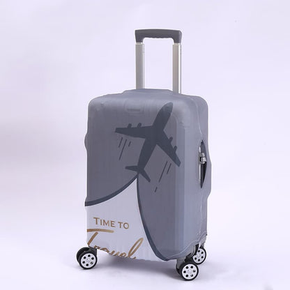 Elastic Suitcase Cover Travel Luggage Protective Cover Scratch Resistant, for Trolley Case, 22-24 inch, Gray V1188-MS-325-0813