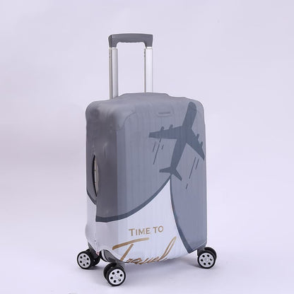 Elastic Suitcase Cover Travel Luggage Protective Cover Scratch Resistant, for Trolley Case, 22-24 inch, Gray V1188-MS-325-0813