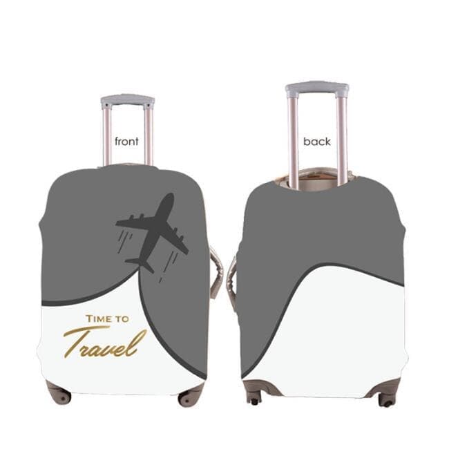 Elastic Suitcase Cover Travel Luggage Protective Cover Scratch Resistant, for Trolley Case, 22-24 inch, Gray V1188-MS-325-0813