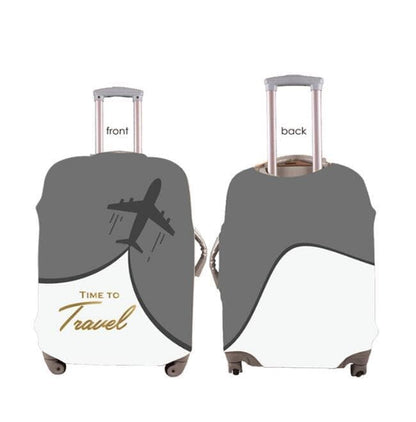 Elastic Suitcase Cover Travel Luggage Protective Cover Scratch Resistant, for Trolley Case, 22-24 inch, Gray V1188-MS-325-0813