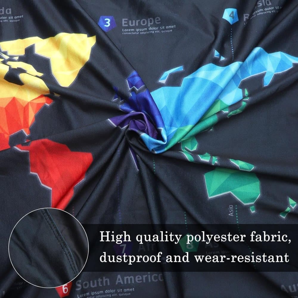 Black Elastic Suitcase Cover for Travel Luggage, Scratch Resistant, M (22-24 inch) V1188-MS-325-0817