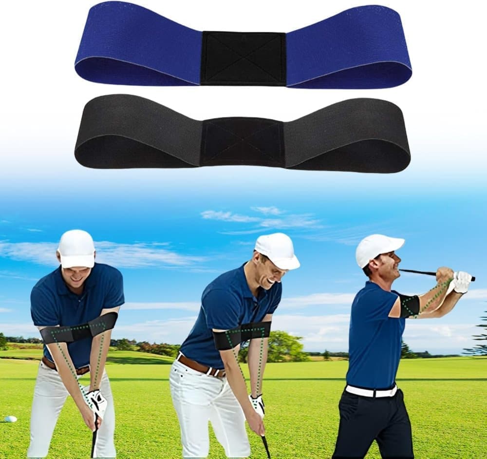2pcs Golf Swing Training Bracelet for Posture Correction, Compatible with Golf Training Aids V1188-MS-325-0820