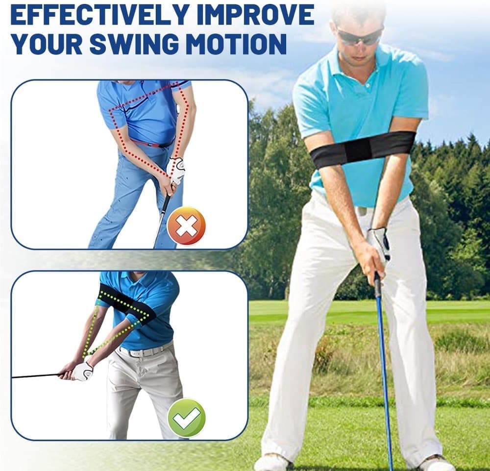 2pcs Golf Swing Training Bracelet for Posture Correction, Compatible with Golf Training Aids V1188-MS-325-0820