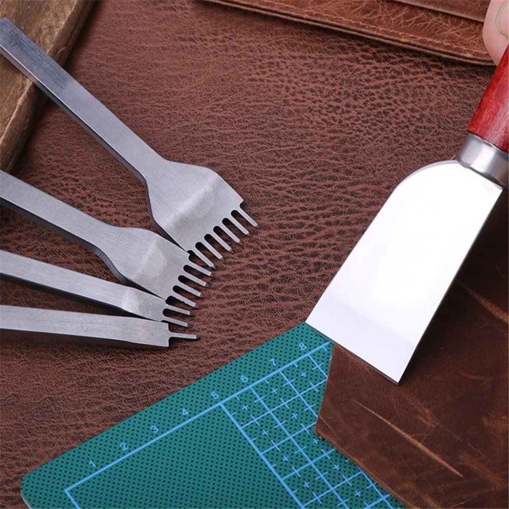 23-Piece Leather Craft Tool Set for Leatherworking, with Hand Tools V1188-MS-325-0821