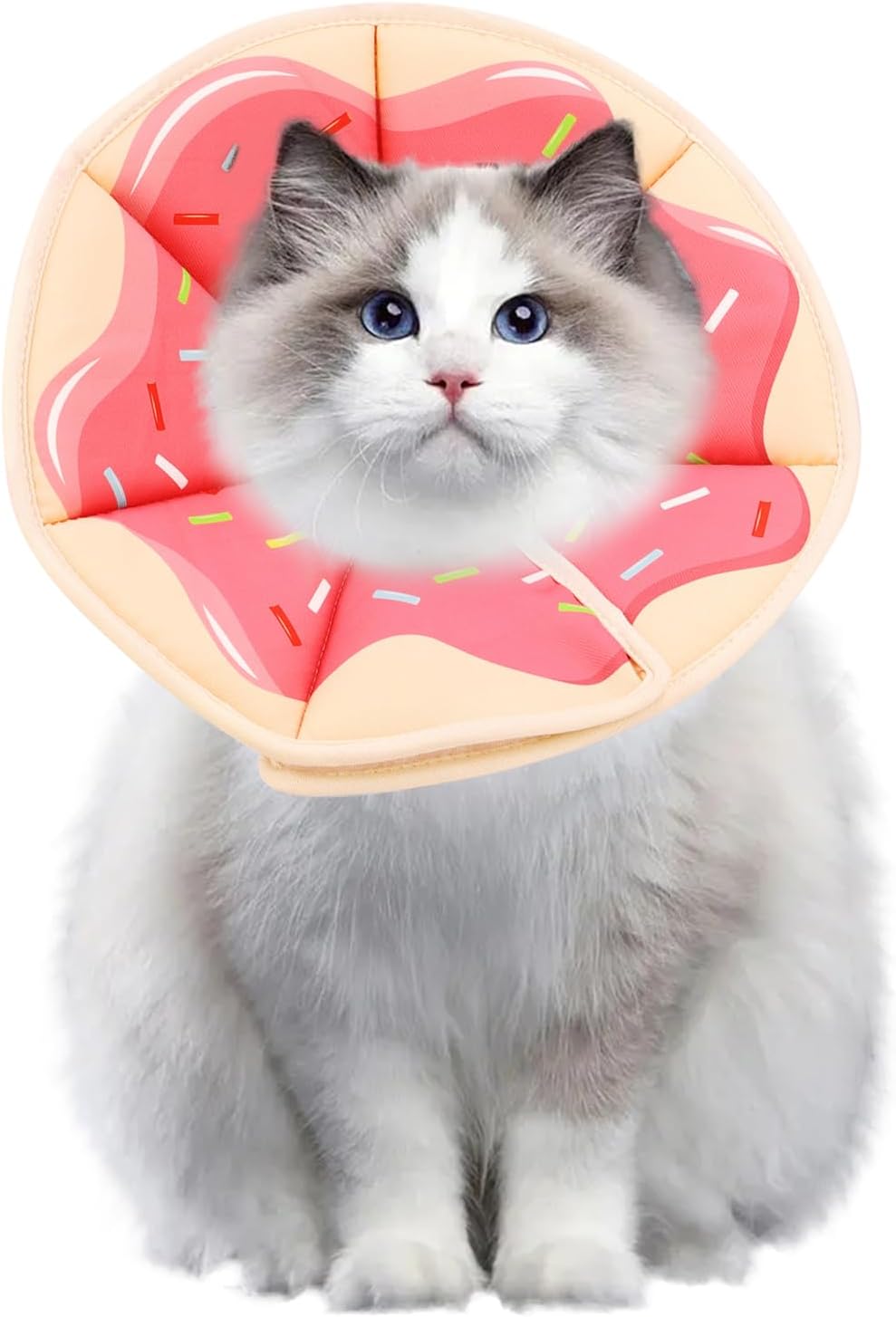 Adjustable Protective Collar for Cats and Dogs with Velcro, S, Pink V1188-MS-325-0825