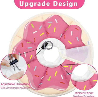 Adjustable Protective Collar for Cats and Dogs with Velcro, S, Pink V1188-MS-325-0825