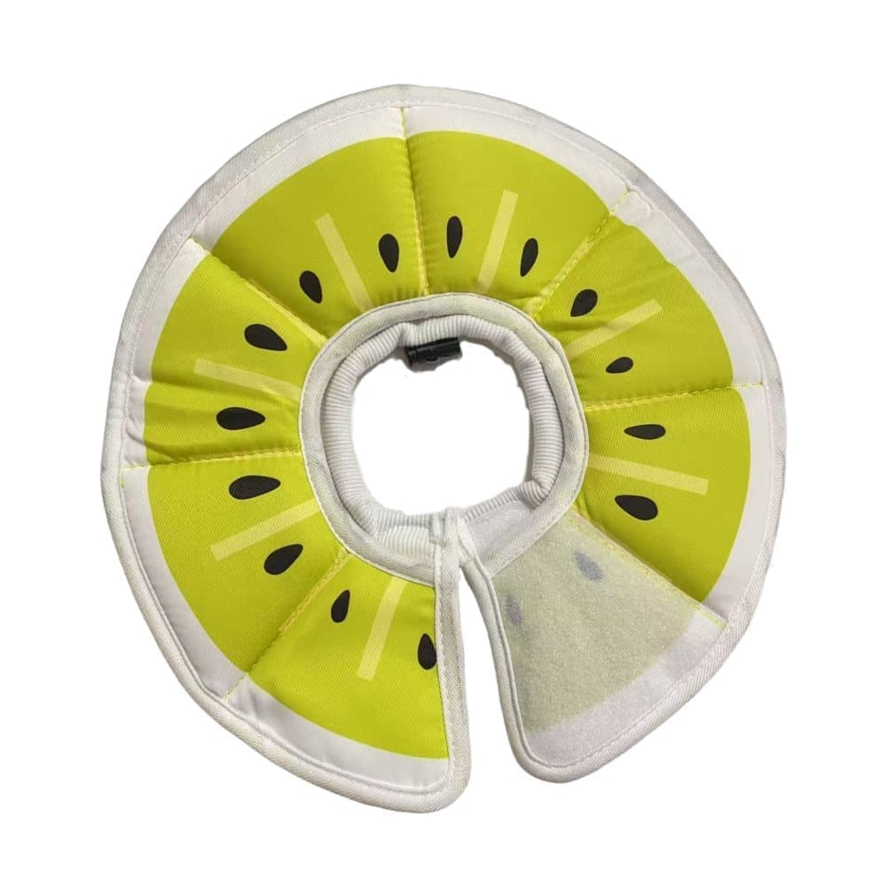 1 Adjustable Protective Collar for Cats and Dogs with Velcro, Compatible with Cats, Green, S V1188-MS-325-0826