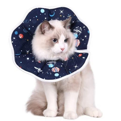 Adjustable Protective Collar for Cats and Dogs with Velcro, Compatible with Cats, M V1188-MS-325-0830