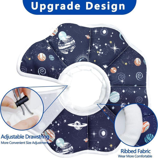 Adjustable Protective Collar for Cats and Dogs with Velcro, Compatible with Cats, M V1188-MS-325-0830