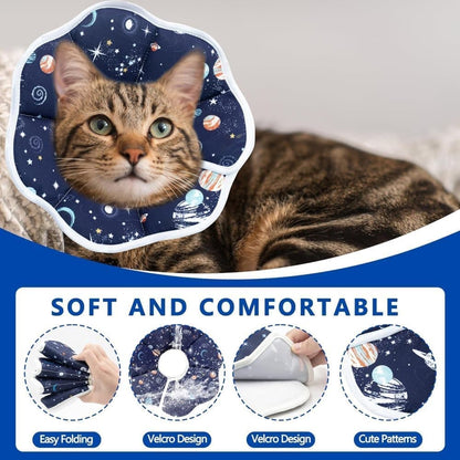 Adjustable Protective Collar for Cats and Dogs with Velcro, Compatible with Cats, M V1188-MS-325-0830