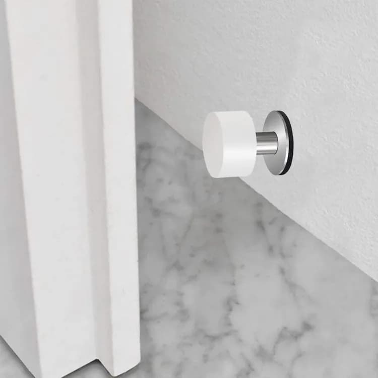 2-Pack Stainless Steel Self-Adhesive Door Stop, fits all doors V1188-MS-325-0843