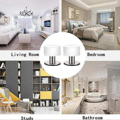 2-Pack Stainless Steel Self-Adhesive Door Stop, fits all doors V1188-MS-325-0843