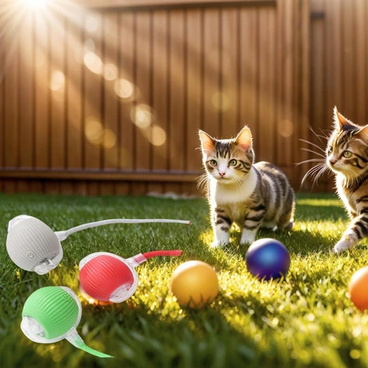 Interactive Cat Toy Ball Electronic Automatic with 3 Modes, Compatible with Cats, Green V1188-MS-325-0844