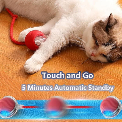 Interactive Cat Toy Ball Electronic Automatic with 3 Modes, Compatible with Cats, Green V1188-MS-325-0844