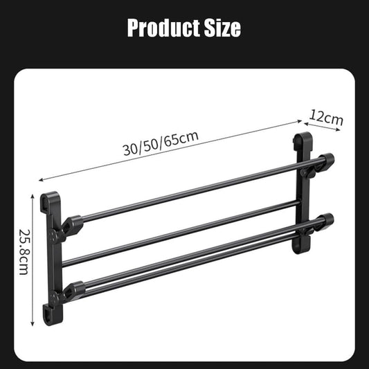 Wall-Mounted Folding Shoe Rack, 50x25.8x12cm, Space-Saving No-Drill Storage Organizer V1188-MS-325-0845