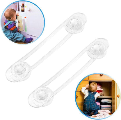 8-Pack Child Safety Cabinet Latch Drawer Lock with Lock Protector, 11cm, Compatible with Most Cabinets V1188-MS-325-0846