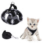 Adjustable Dog and Cat Harness with Leash Reflective Soft Secure Fit, XXS, Black V1188-MS-325-0858