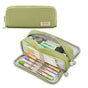 3 Compartments Large Pencil Case, High Capacity Multifunctional, Green V1188-MS-325-0883