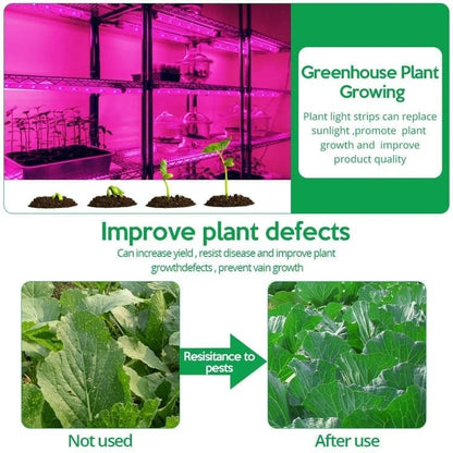 Full Spectrum USB LED Grow Light for Small Plants Greenhouse, 5M, Compatible with USB V1188-MS-325-0894
