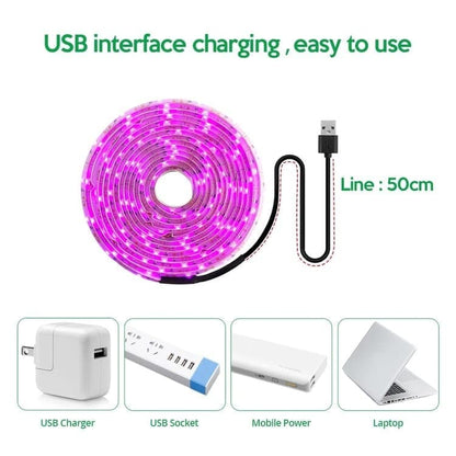 1M Full Spectrum USB LED Grow Light for Small Plants and Greenhouses, Cuttable Design V1188-MS-325-0895