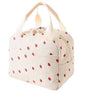 Insulated Corduroy Lunch Bag Cooler Leak-proof for Picnics and Work, 26cm V1188-MS-325-0904