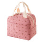 Insulated Corduroy Lunch Bag Cooler Leak-proof for Picnics and Work, 26cm V1188-MS-325-0909