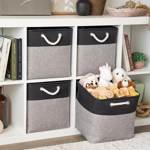33 Pack Storage Basket Cube for Clothes and Toys, 33x33x33 cm, Perfect for Home Use V1188-MS-325-0914