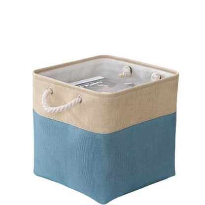 33x33x33 cm Storage Basket Cube with Lid for Clothes and Toys, Home Organization Storage Box, SZ6 V1188-MS-325-0919