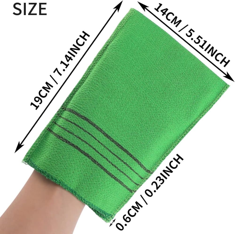 12 pcs Exfoliating Washcloth Scrub Glove Towel for Dead Skin Removal, one size V1188-MS-325-0933