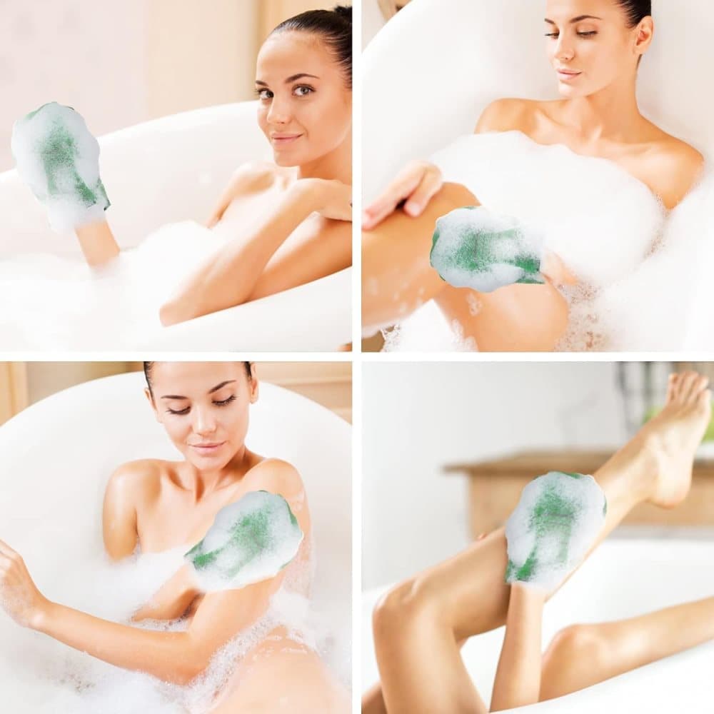 12 pcs Exfoliating Washcloth Scrub Glove Towel for Dead Skin Removal, one size V1188-MS-325-0933