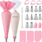 40-Piece Piping Bag Set with Nozzles for Cake Decorating, Pastry, and Desserts V1188-MS-325-0935