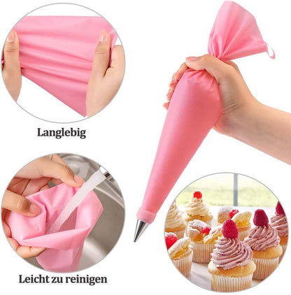40-Piece Piping Bag Set with Nozzles for Cake Decorating, Pastry, and Desserts V1188-MS-325-0935