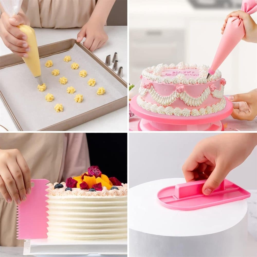 40-Piece Piping Bag Set with Nozzles for Cake Decorating, Pastry, and Desserts V1188-MS-325-0935