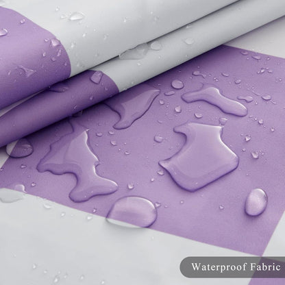 Retro Chess Pattern Checkered Shower Curtain, Purple, 180x180 cm V1188-MS-325-0951