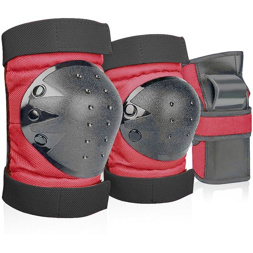 6-in-1 Protective Gear Set Adjustable Knee Elbow Wrist Guards for Roller Skating Skateboarding, One Size V1188-MS-325-0961