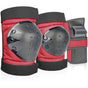 6-in-1 Protective Gear Set Adjustable Knee Elbow Wrist Guards for Roller Skating Skateboarding, One Size V1188-MS-325-0961