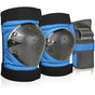 6-in-1 Protective Gear Set for Roller Skating Skateboarding, Adjustable Knee Elbow Wrist Guards, One Size, V1188-MS-325-0962