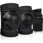 6-in-1 Protective Gear Set Adjustable Knee Elbow Wrist Guards for Roller Skating Skateboarding, One Size, V1188-MS-325-0968