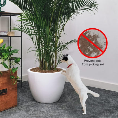 2-pack Waterproof Cuttable Pot Covers, Prevents Pets from Digging, Compatible with Indoor and Outdoor V1188-MS-325-0970