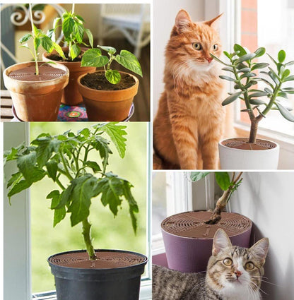 2-pack Waterproof Cuttable Pot Covers, Prevents Pets from Digging, Compatible with Indoor and Outdoor V1188-MS-325-0970